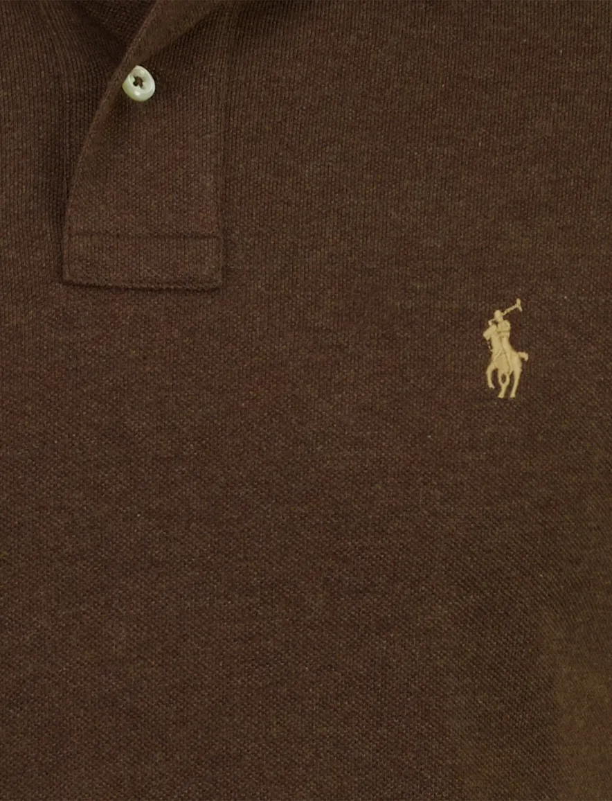 Polo Ralph Lauren poloshirt slim fit bruin pique