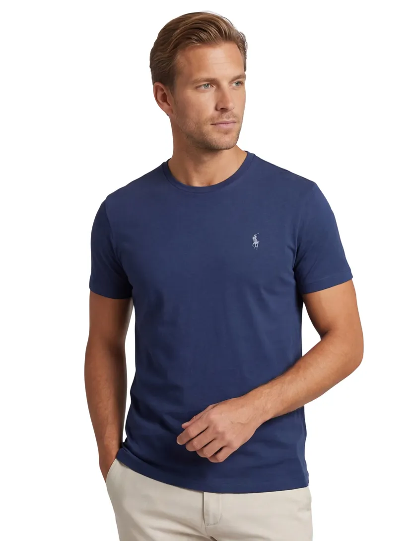 Polo Ralph Lauren normale fit t-shirt blauw effen