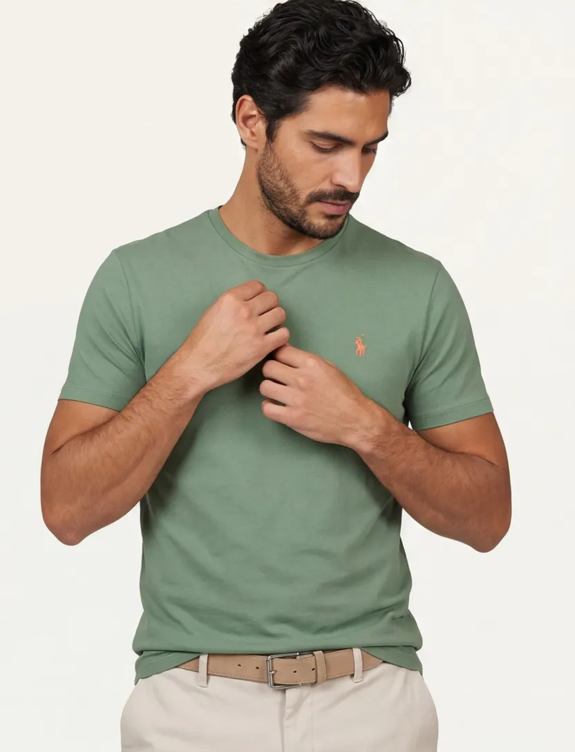 Polo Ralph Lauren normale fit t-shirt effen blauw