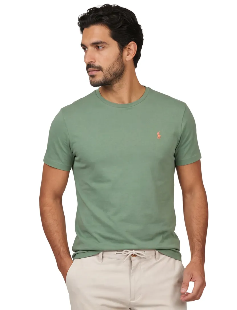 Polo Ralph Lauren normale fit t-shirt effen blauw