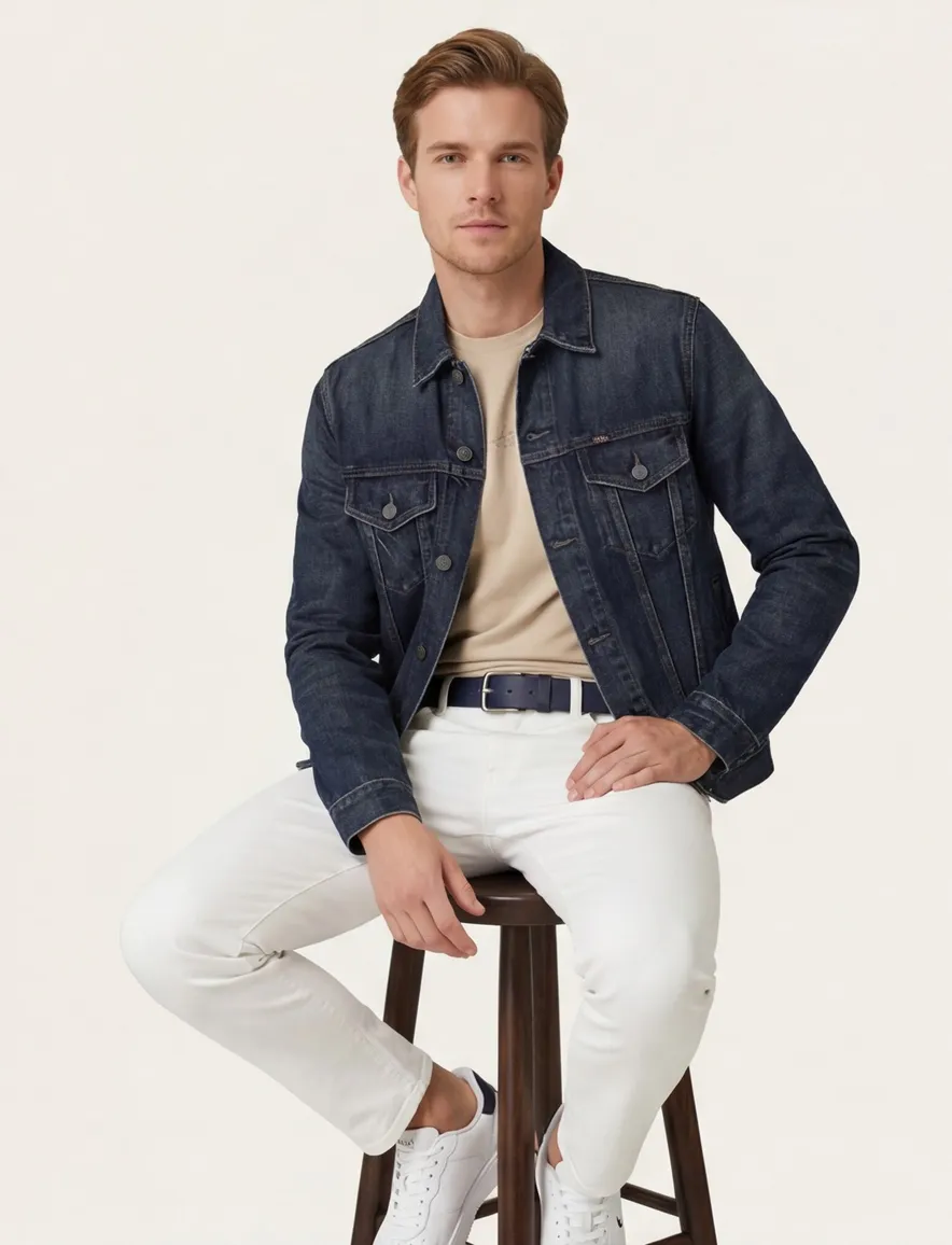 Polo Ralph Lauren Zomerjas donkerblauw denim