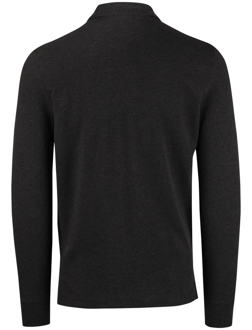 Polo Ralph Lauren effen zwart normale fit poloshirt