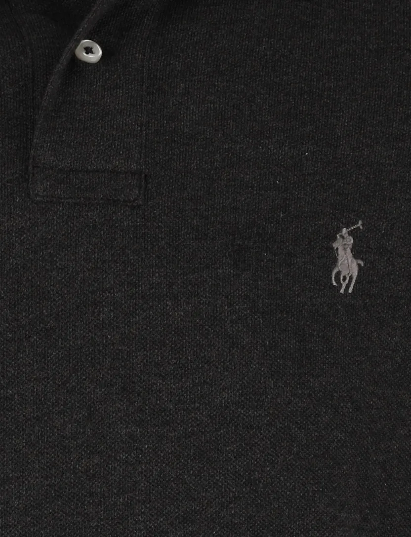 Polo Ralph Lauren effen zwart normale fit poloshirt