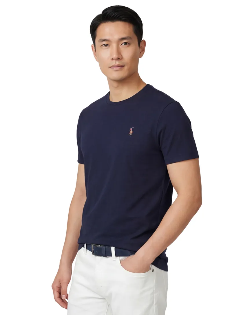Polo Ralph Lauren effen donkerblauw t-shirt