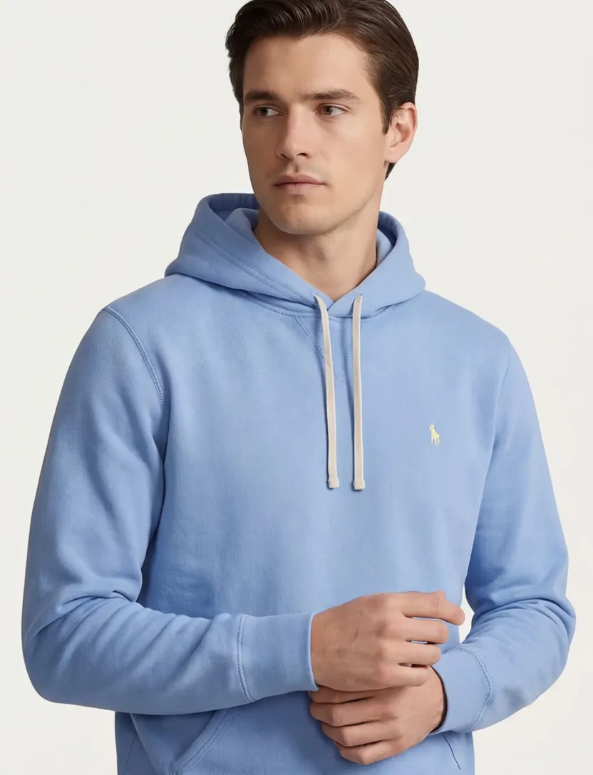 Polo Ralph Lauren hoodie katoen effen blauw normale fit