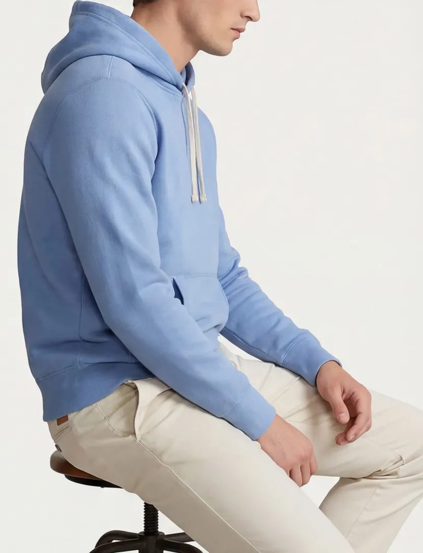 Polo Ralph Lauren hoodie katoen effen blauw normale fit