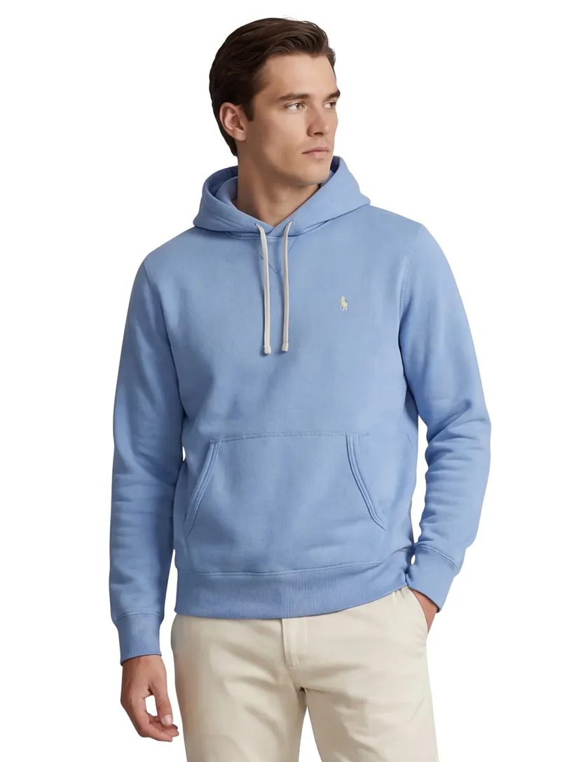 Polo Ralph Lauren hoodie katoen effen blauw normale fit