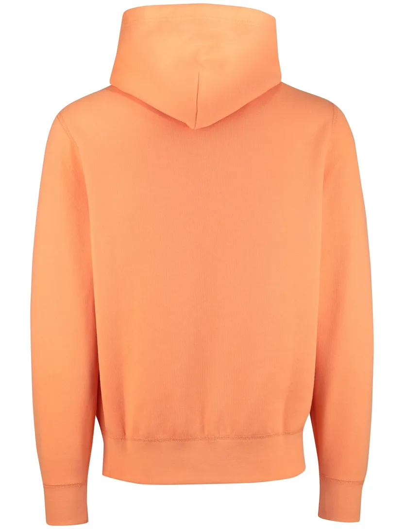 Polo Ralph Lauren normale fit hoodie effen oranje katoen