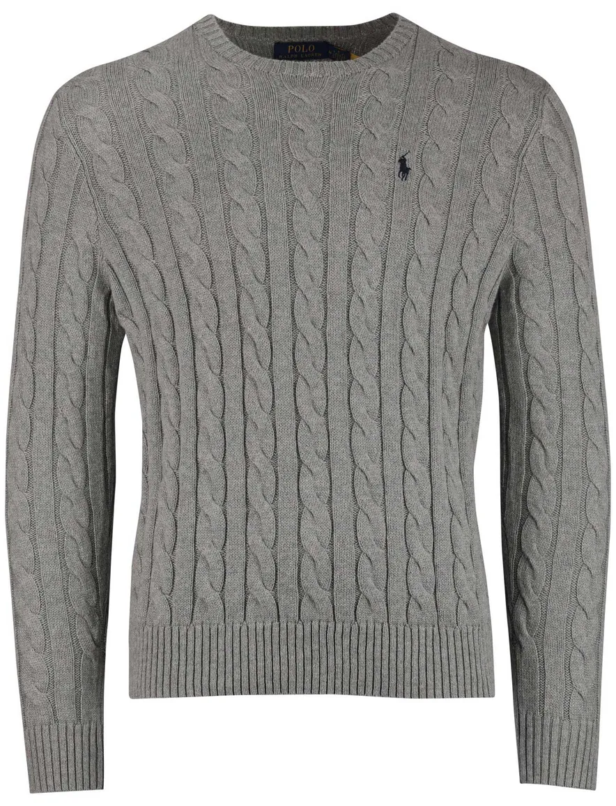 Polo Ralph Lauren trui effen grijs normale fit