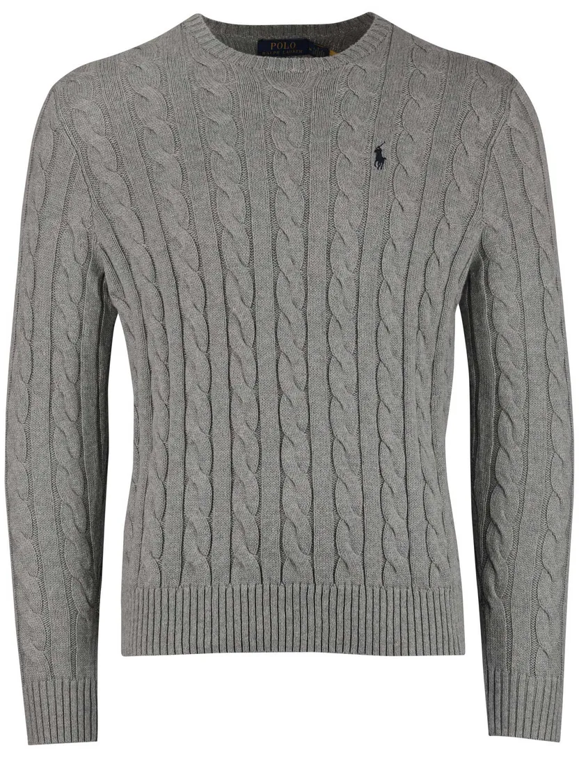Polo Ralph Lauren trui normale fit effen grijs