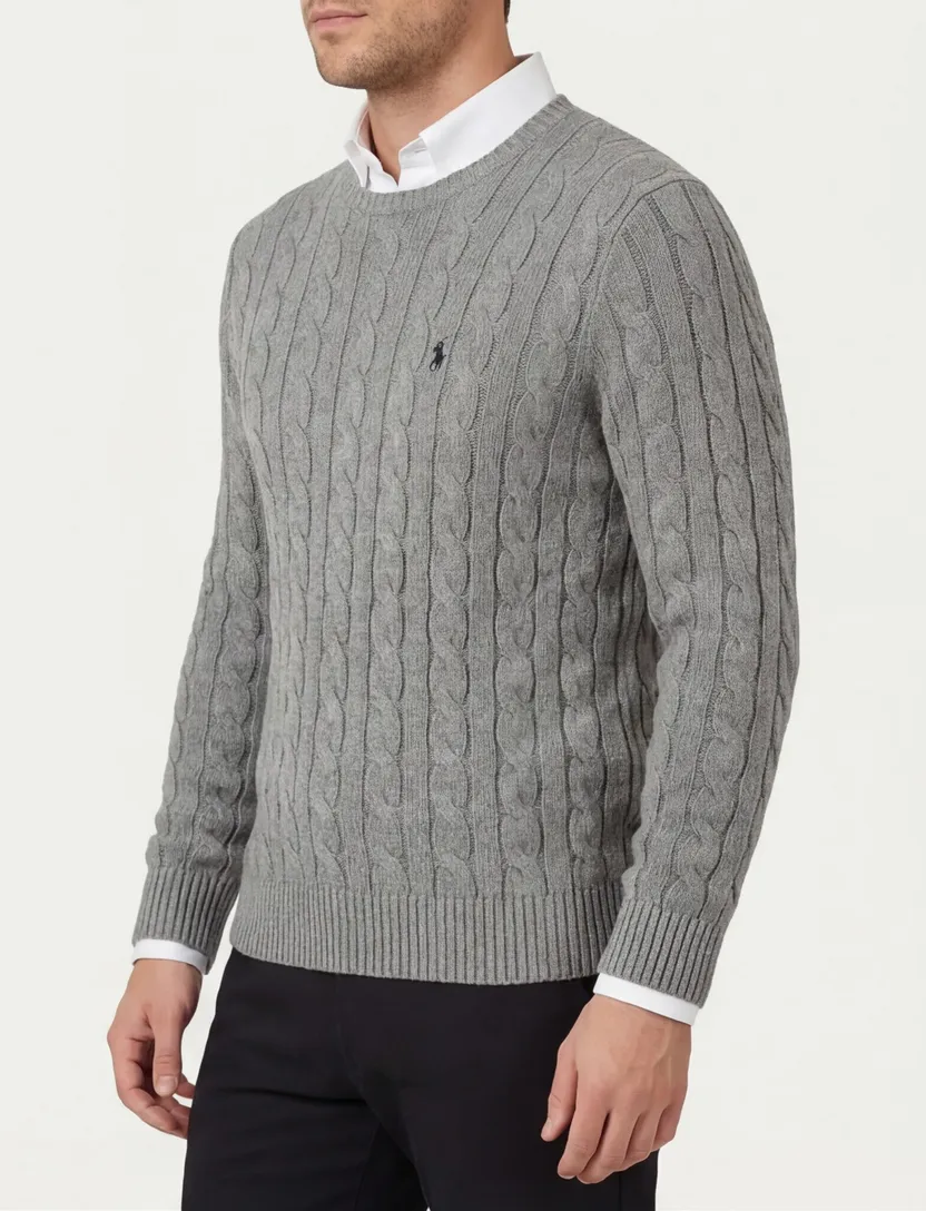 Polo Ralph Lauren trui normale fit effen grijs