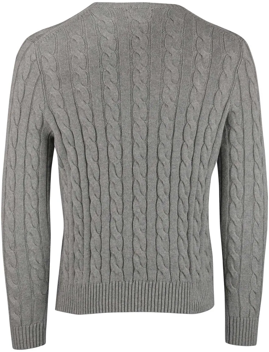 Polo Ralph Lauren trui effen grijs normale fit