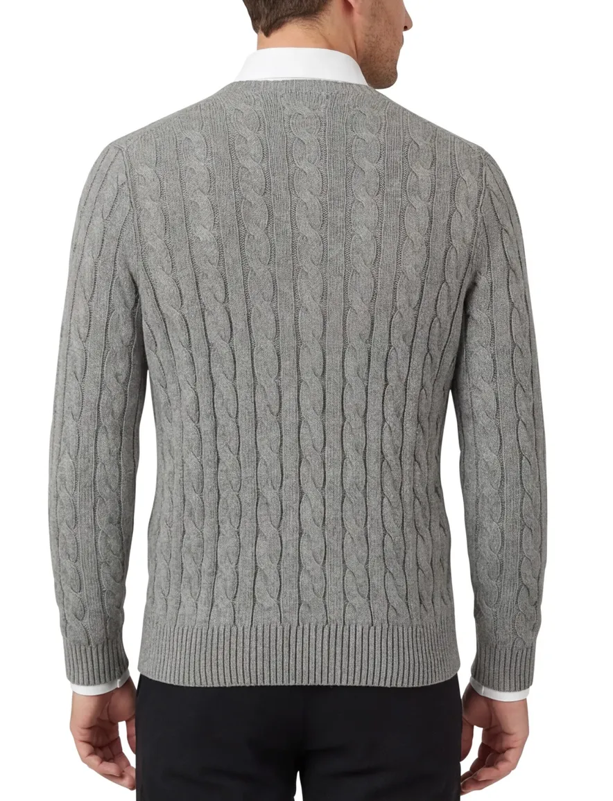 Polo Ralph Lauren trui effen grijs normale fit