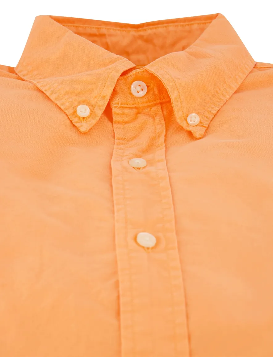 Overhemd Polo Ralph Lauren Custom Fit oranje button-down boord