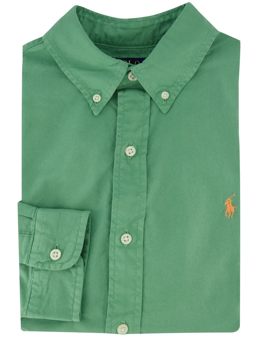 Casual overhemd Polo Ralph Lauren groen katoen