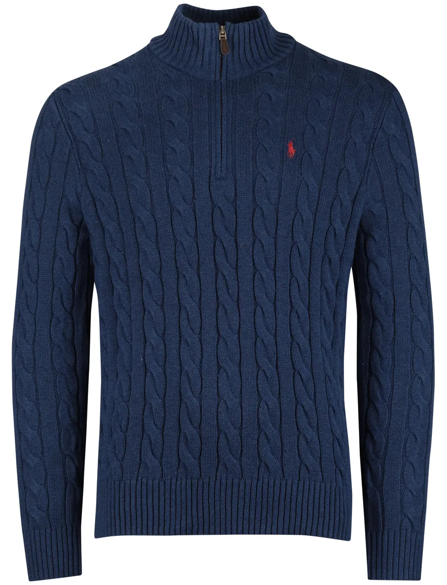Polo Ralph Lauren trui half zip donkerblauw