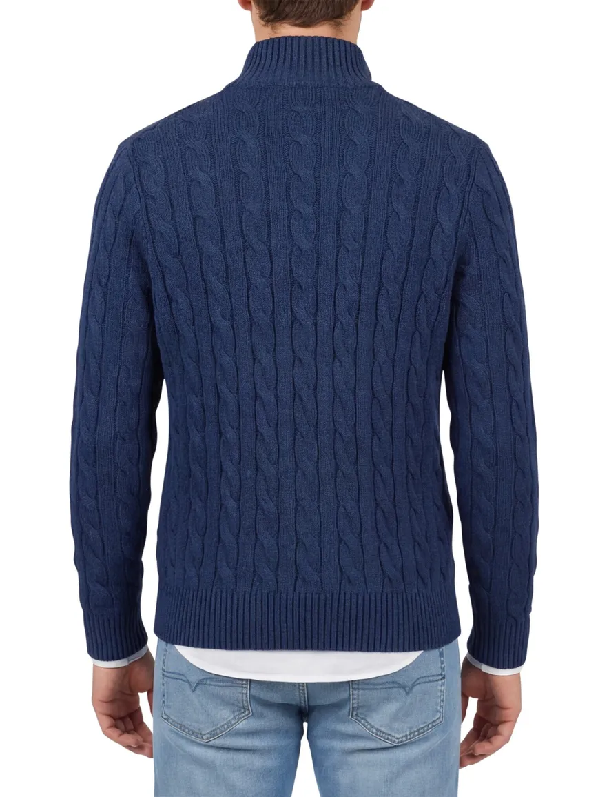 Polo Ralph Lauren trui half zip donkerblauw