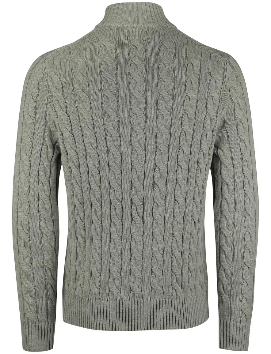 Polo Ralph Lauren Half Zip groen kabeltrui
