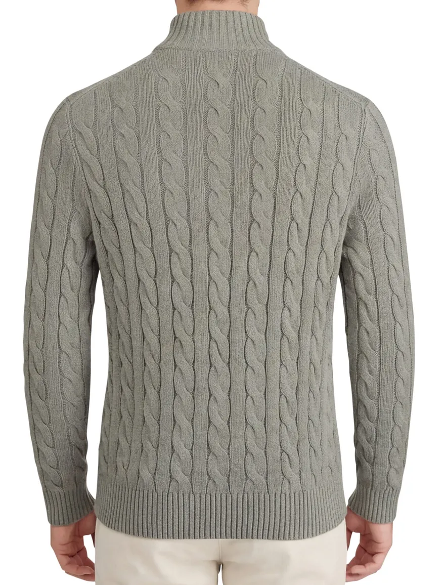 Polo Ralph Lauren trui half zip kabel groen