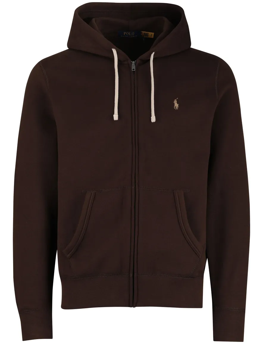 Polo Ralph Lauren vest bruin effen normale fit