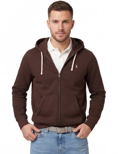 Polo Ralph Lauren Polo Ralph Lauren vest bruin effen normale fit