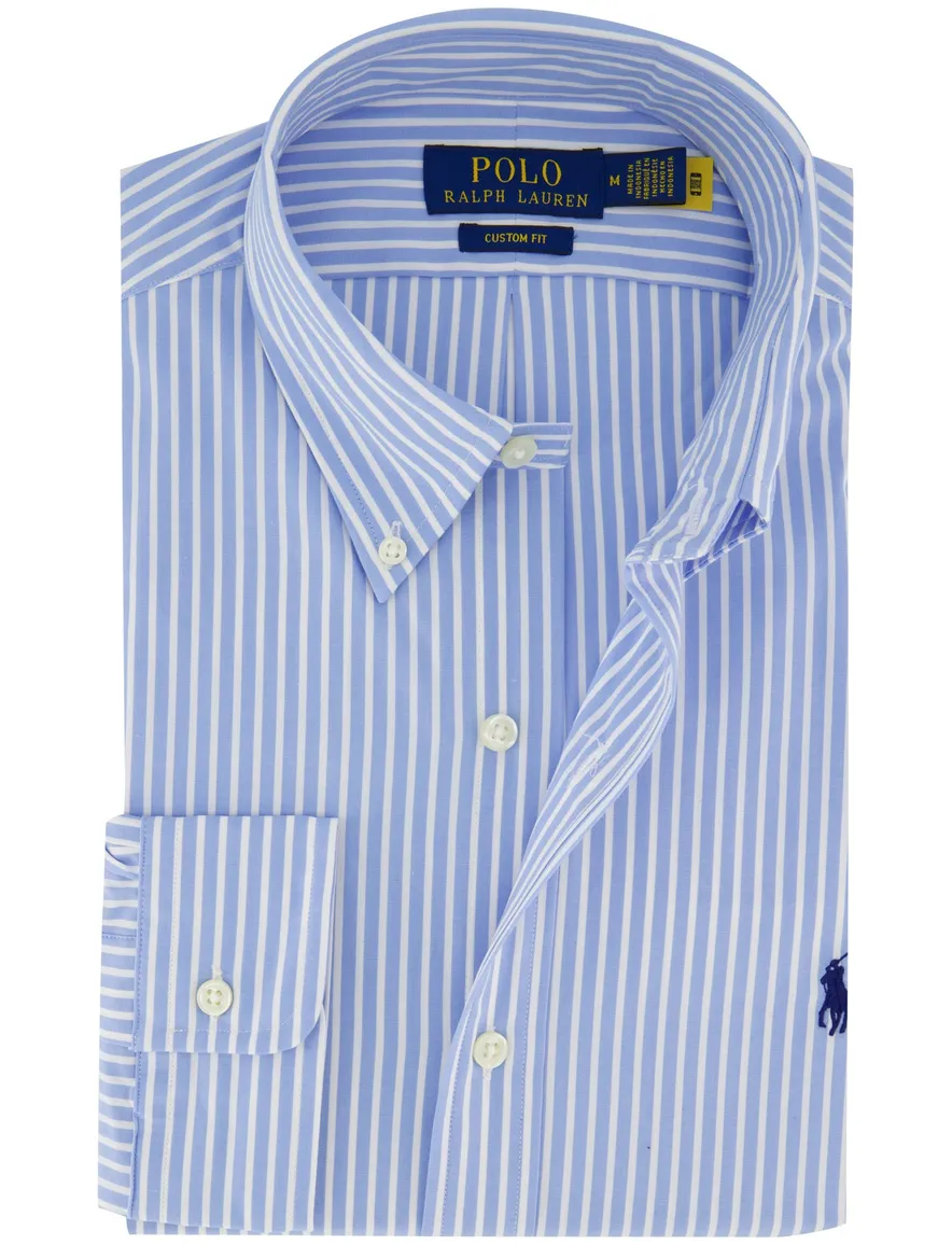 Polo Ralph Lauren overhemd ml 5 blauw wit