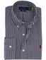 Overhemd Polo Ralph Lauren Custom Fit navy wit gestreept