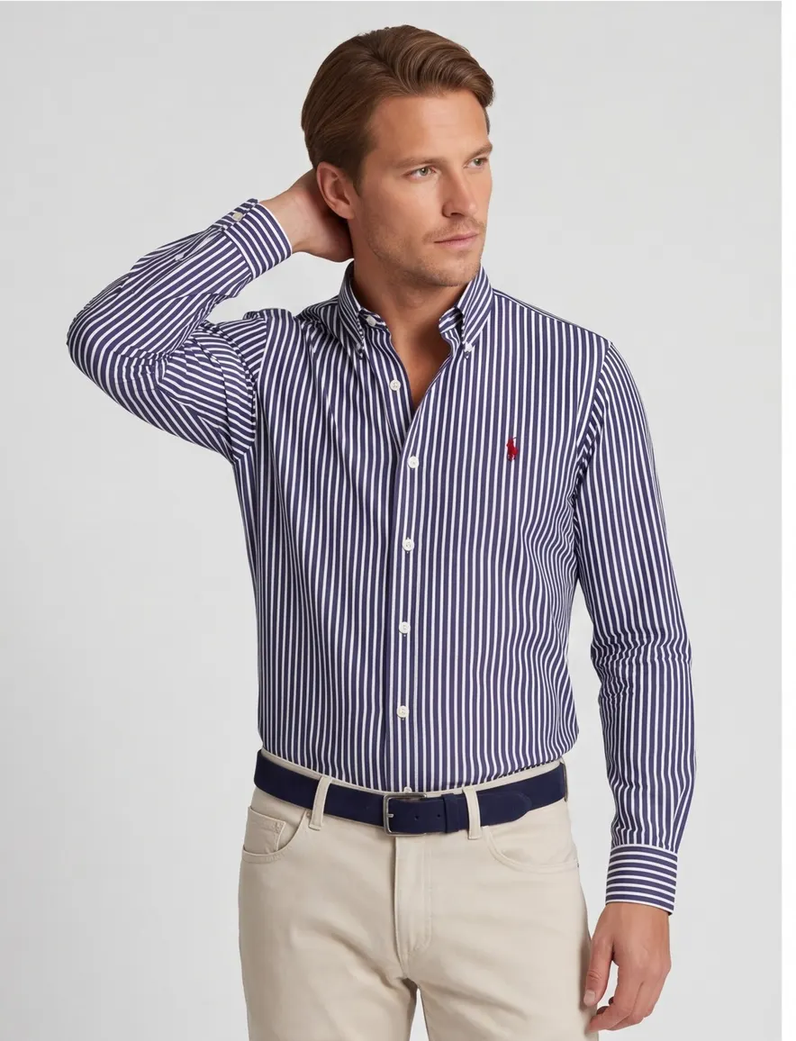 Polo Ralph Lauren overhemd donkerblauw