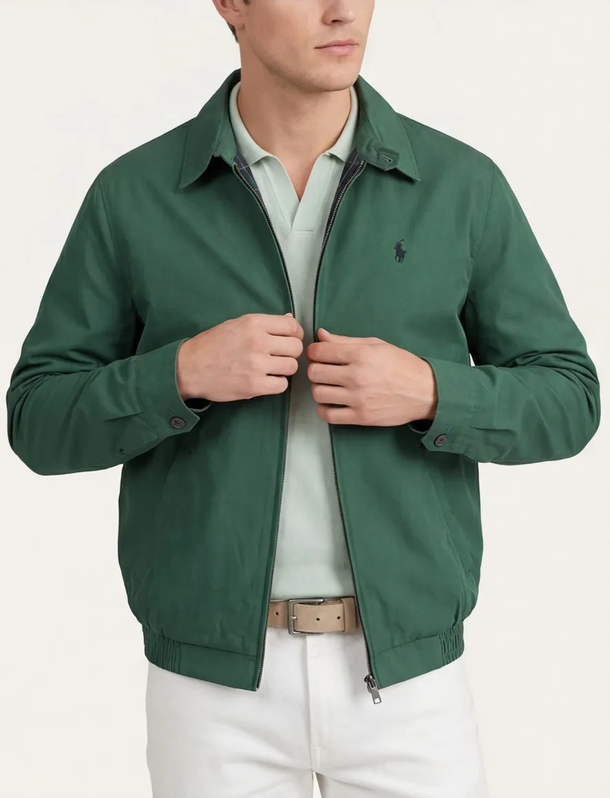 Polo ralph lauren zomerjas groen effen