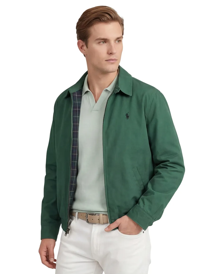 Polo ralph lauren zomerjas groen effen