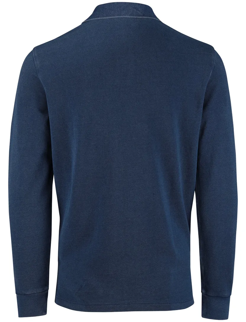 Polo Ralph Lauren blauw effen poloshirt normale fit