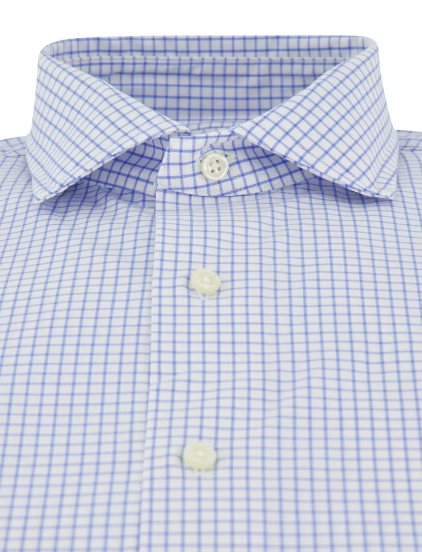 Overhemd Polo Ralph Lauren Custom Fit Blauw wit geruit katoen