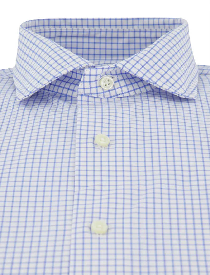 Polo Ralph Lauren Custom Fit Overhemd Blauw wit katoen geruit