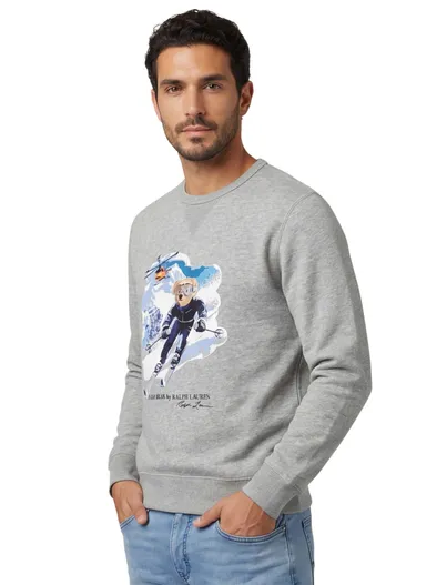 Polo Ralph Lauren Polo Ralph Lauren Bear trui grijs met opdruk
