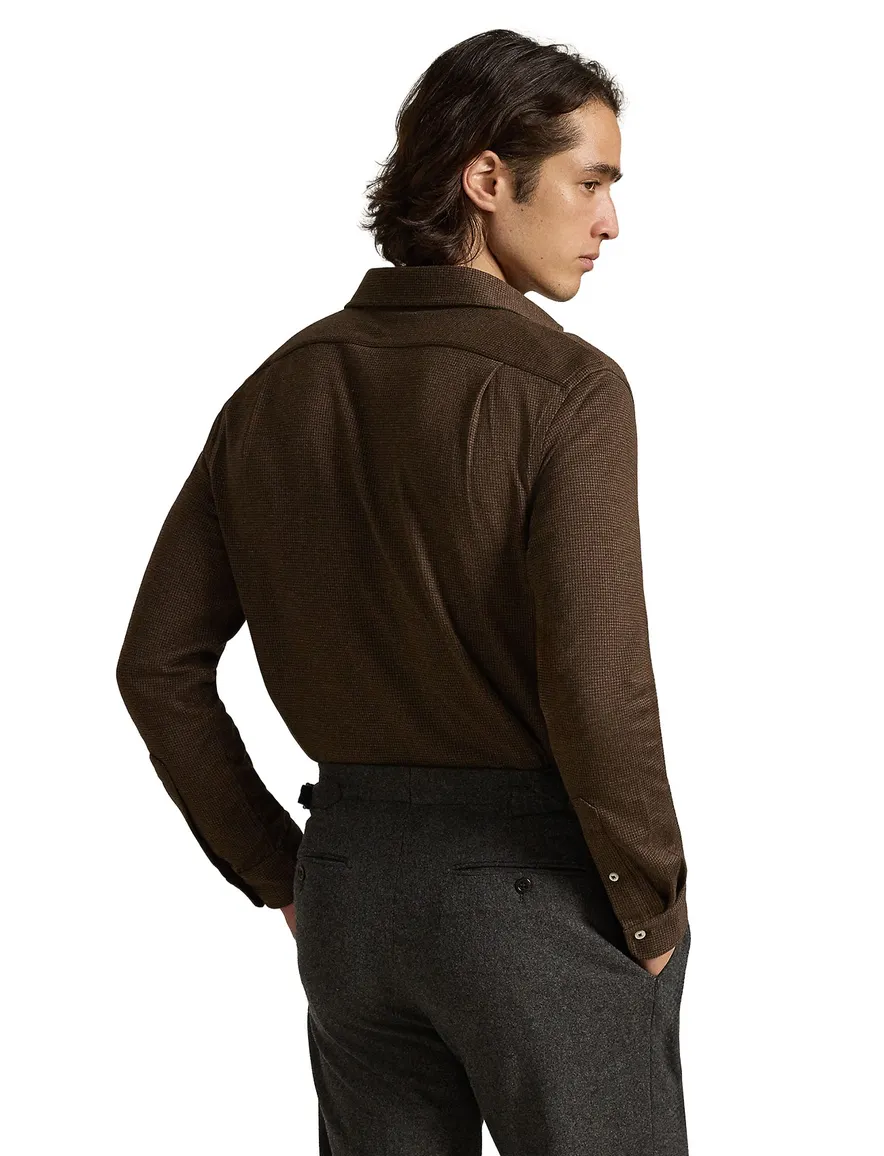 Polo Ralph Lauren overhemd bruin geprint