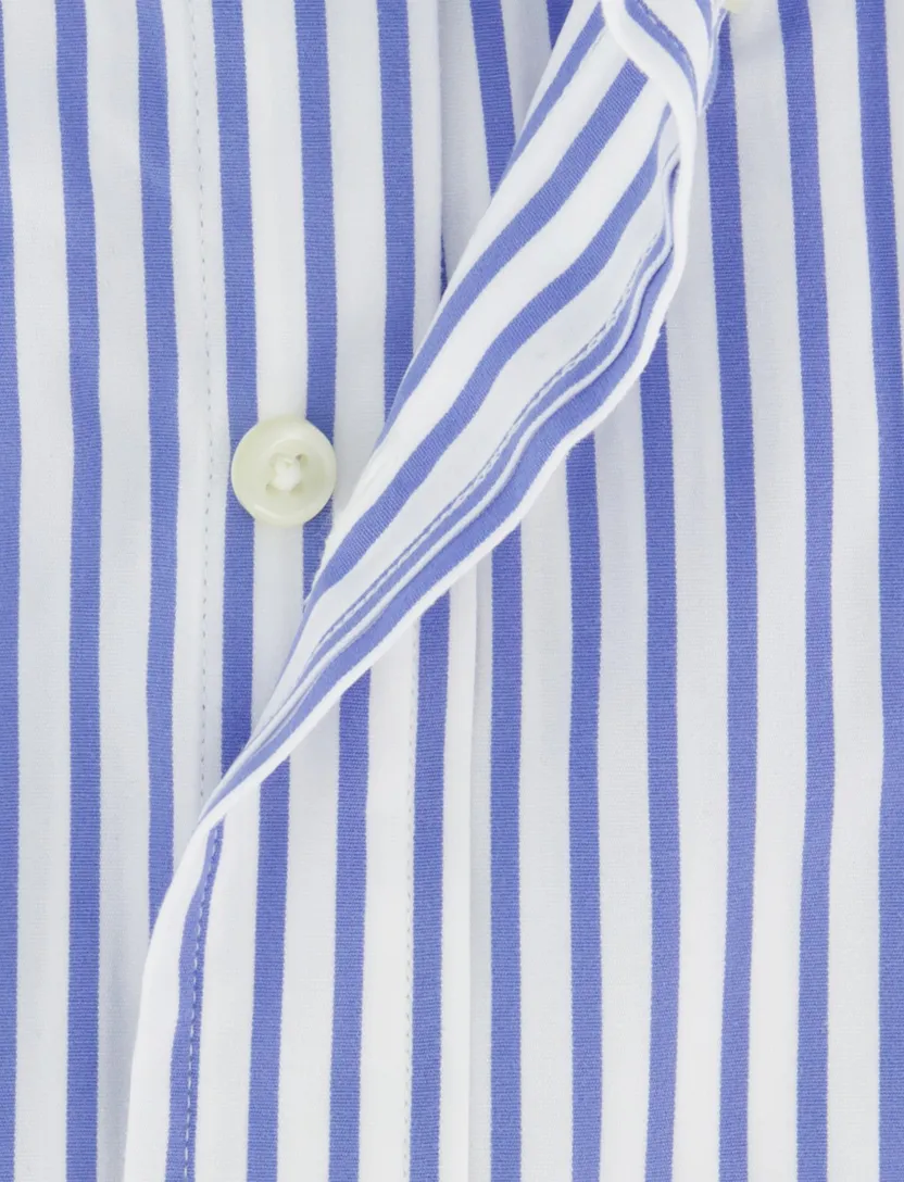 Wit blauw gestreept Custom Fit Polo Ralph Lauren overhemd katoen