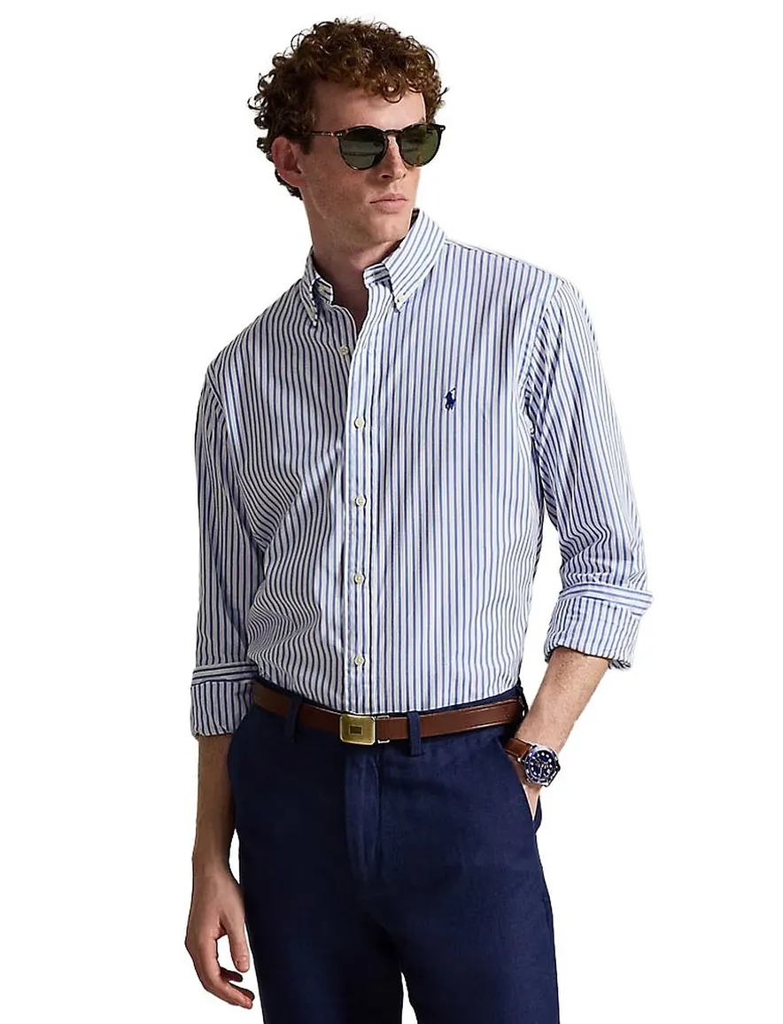 Polo Ralph Lauren overhemd wit blauw
