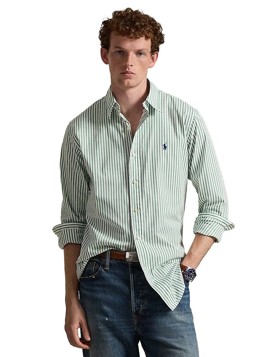 Polo Ralph Lauren overhemd ml 5 wit groen