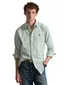 Wit groen gestreept Polo Ralph Lauren overhemd Custom Fit katoen