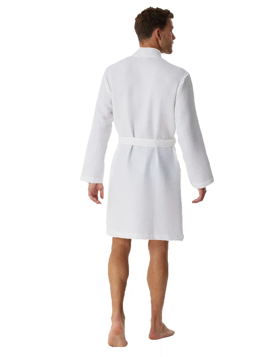 Witte badjas Schiesser effen