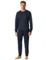 Schiesser pyjama donkerblauw geruit