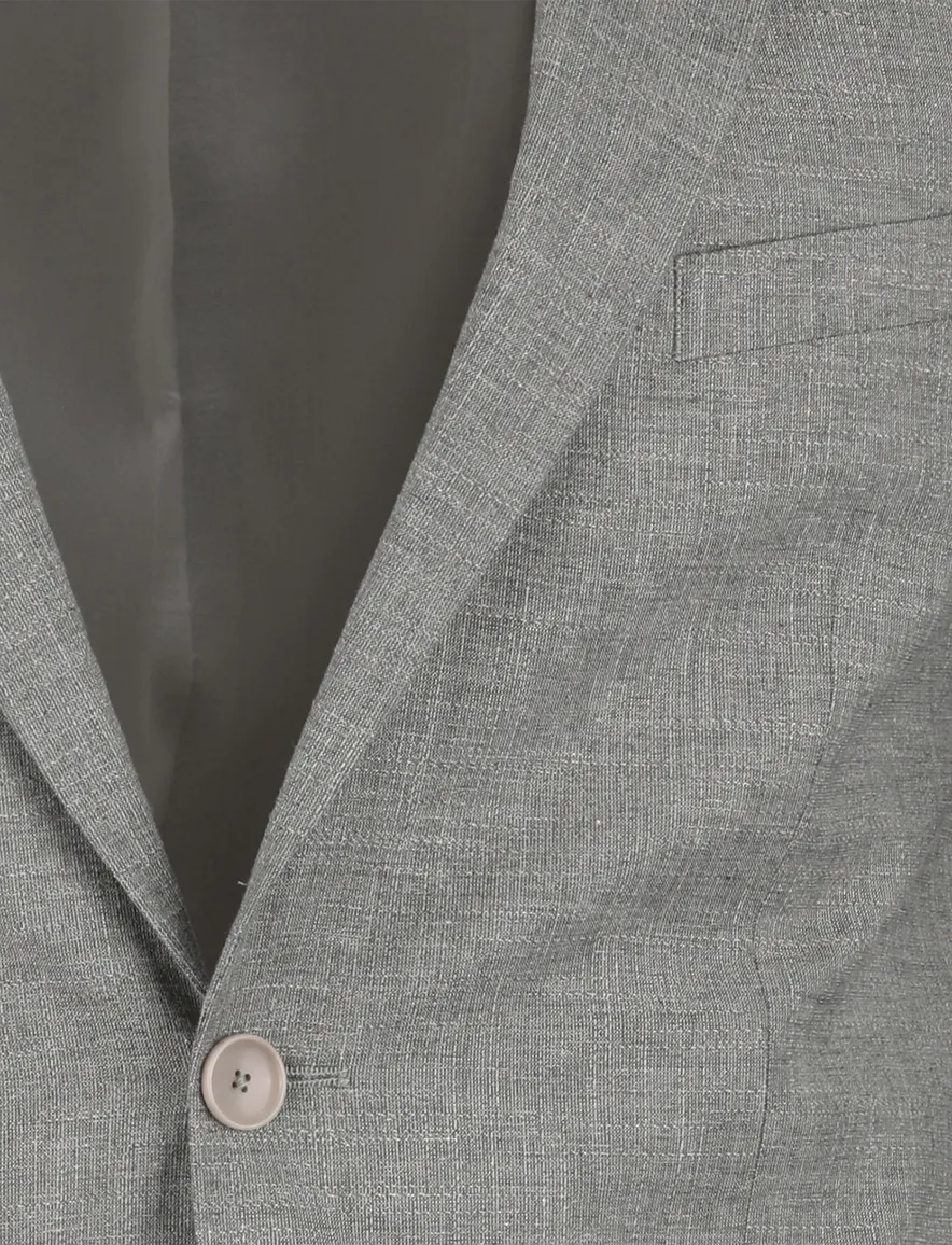Colbert mix en match Club of Gents groen linnen slim fit