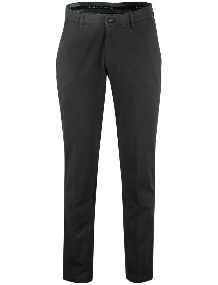 M.E.N.S broek effen groen katoen