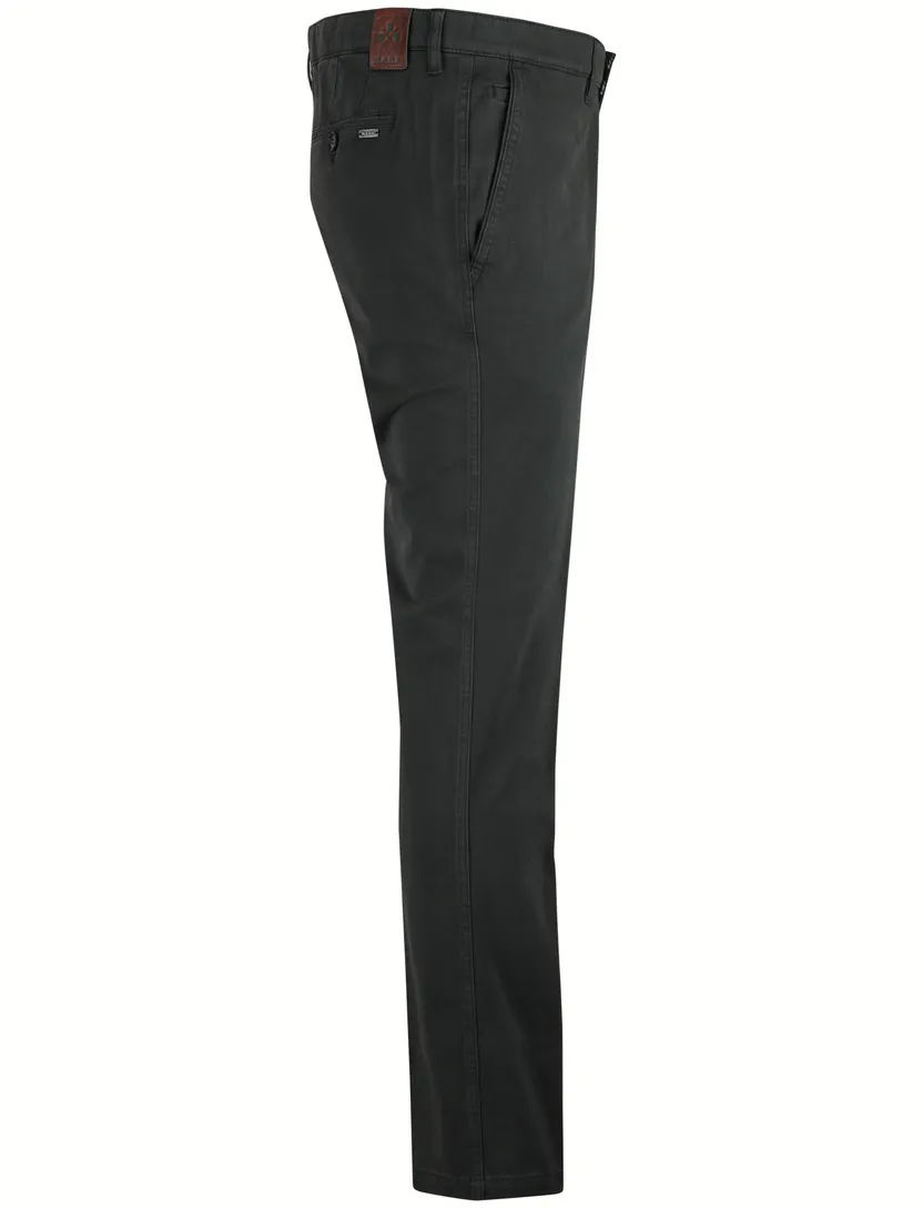 M.E.N.S broek effen groen katoen