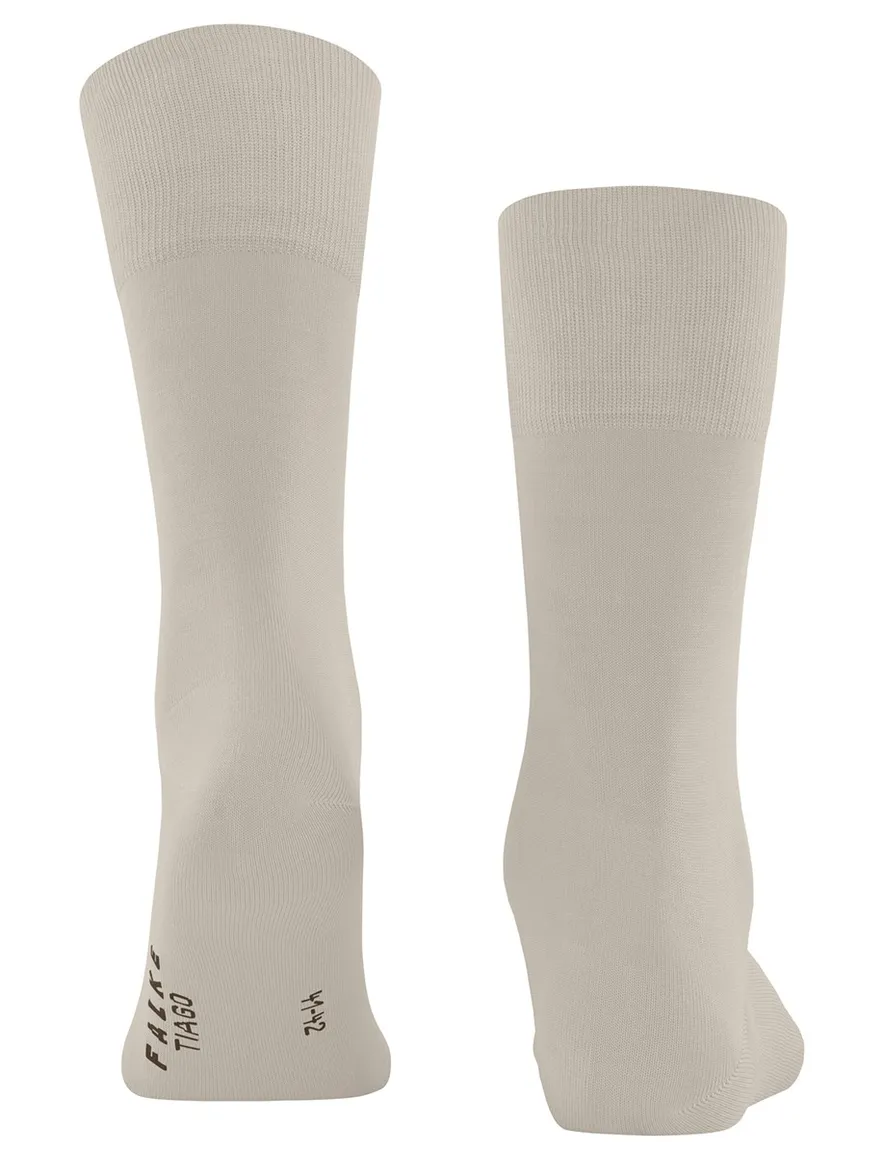 Falke Tiago herensokken beige katoen modern