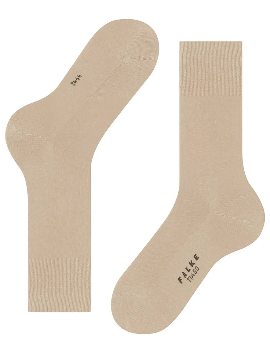 Falke herensokken Tiago beige katoen comfortabel
