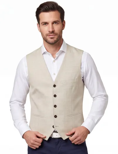 Carl Gross Carl Gross gilet bruin