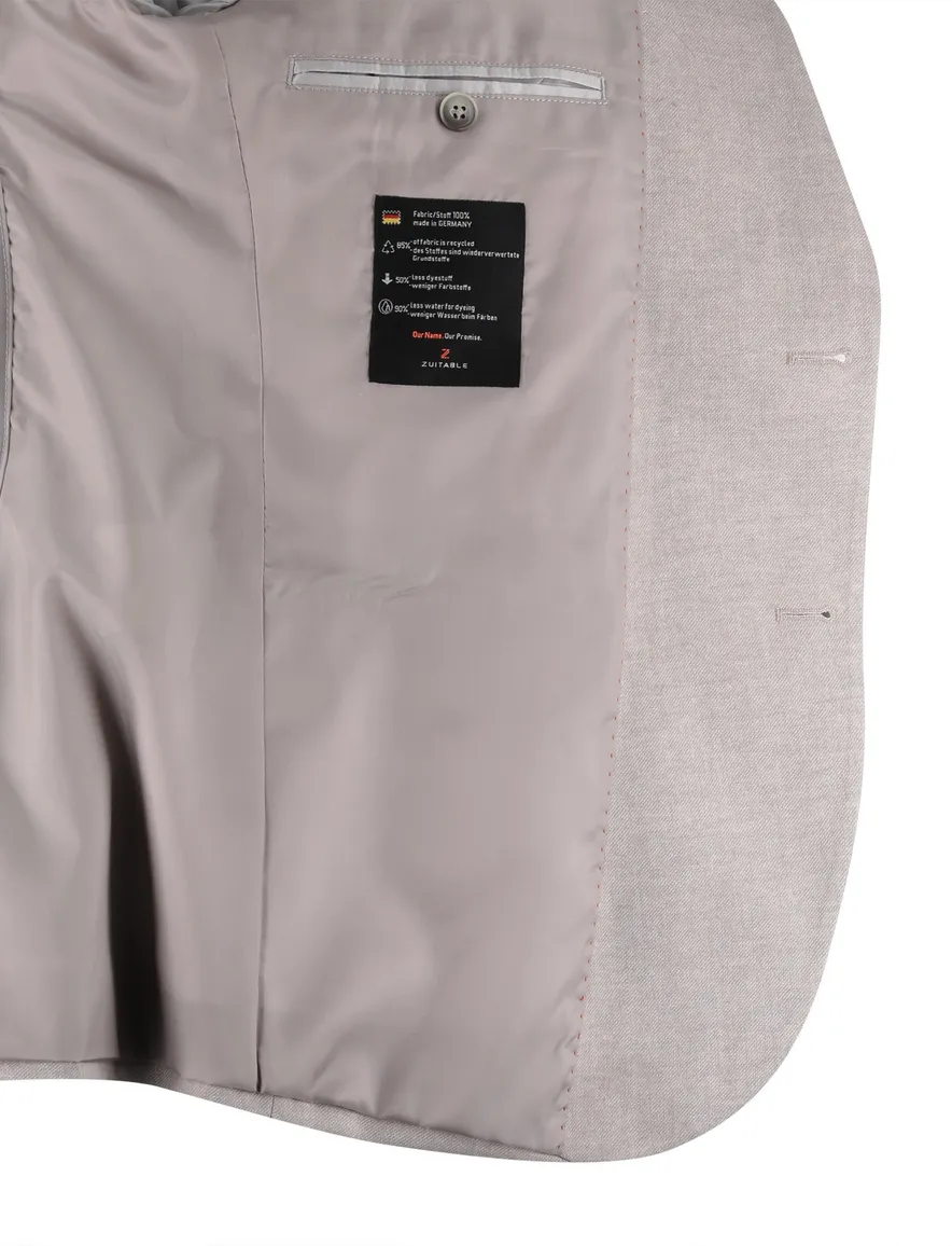 Zuitable colbert beige gemeleerd