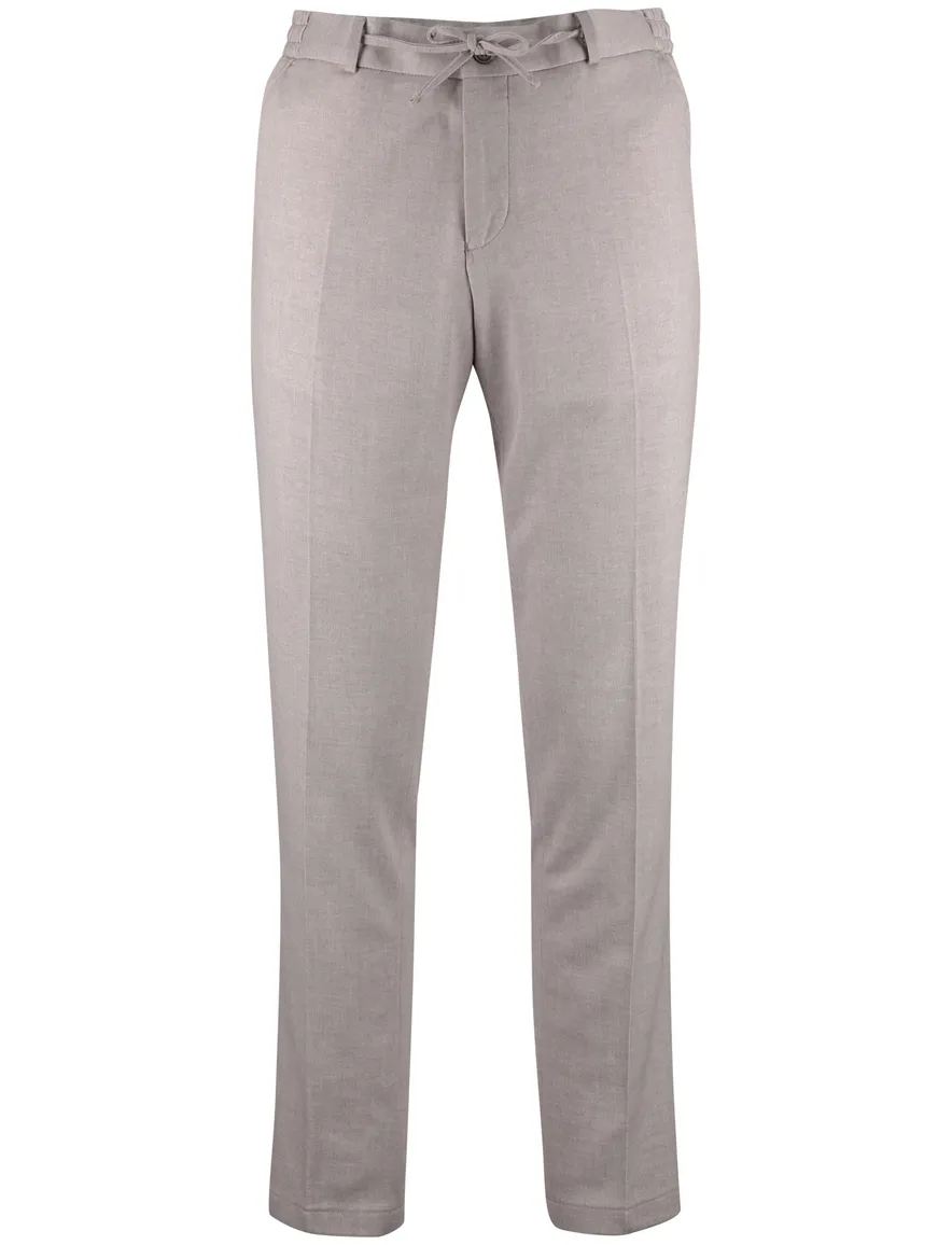 Beige chino Zuitable elastische band gemeleerd