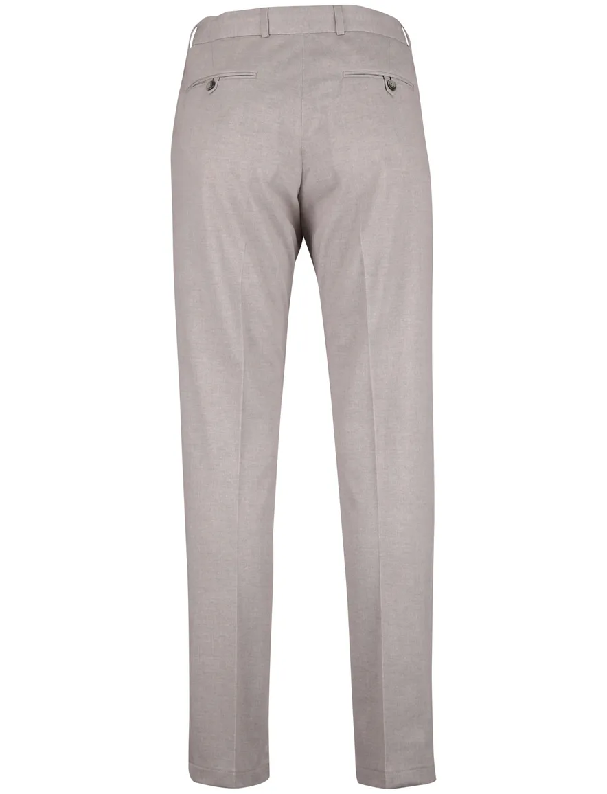 Beige chino Zuitable elastische band gemeleerd